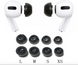 Комплект чорних пінних амбушюр для AirPods Pro - 4 розміри