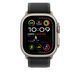 Ремешок Apple 49mm Black Trail Loop - S/M - Natural Titanium Finish (MXTQ3)