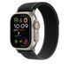 Ремешок Apple 49mm Black Trail Loop - S/M - Natural Titanium Finish (MXTQ3)