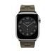 Ремнінець Apple Watch Hermès - 45mm Kaki Kilim Single Tour (MTJ23)