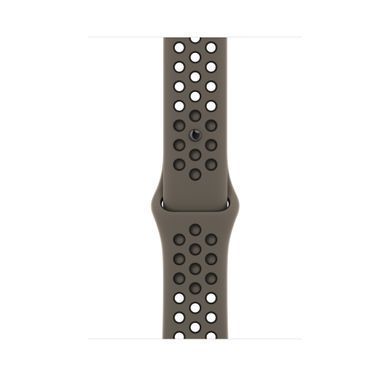 Ремешок Apple Nike Sport Band Olive Grey/Black 45mm - S/M (MPH83)