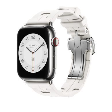 Ремнінець Apple Watch Hermès - 45mm Blanc Kilim Single Tour (MWP13)