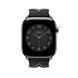 Ремінець Apple Watch Hermès - 46mm Noir/Gris Bridon Single Tour (MDFT4)