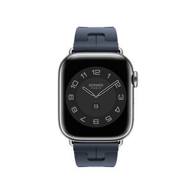 Ремнінець Apple Watch Hermès - 41mm Navy Kilim Single Tour (MTHU3)