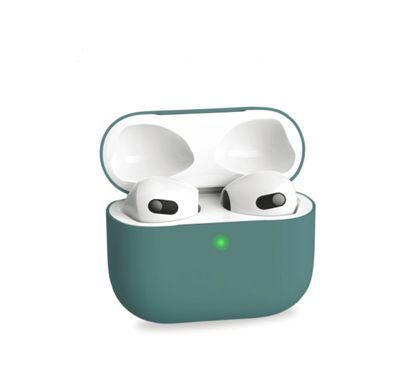 Темно-зелений силіконовий чохол для AirPods 3