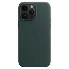 Чехол Apple iPhone 14 Pro Max Leather Case with MagSafe - Forest Green (MPPN3)