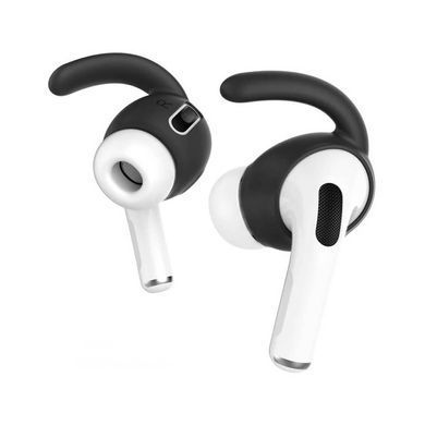 Чорні силіконові накладки гачки для AirPods Pro