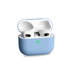 Світло-блакитний силіконовий чохол для AirPods 3