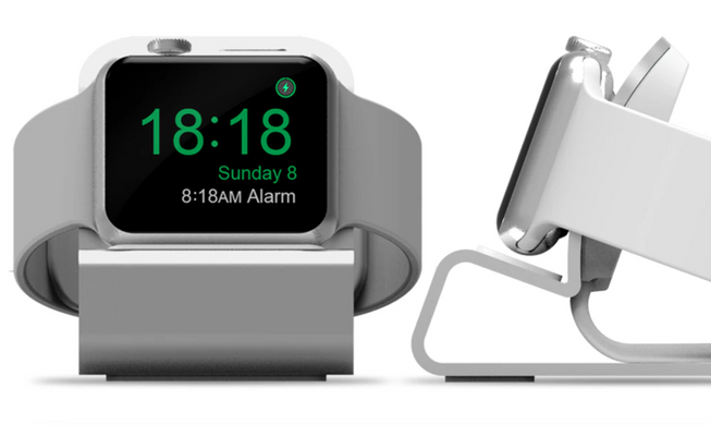 Подставка алюминиевая для зарядки Apple Watch - Серый космос