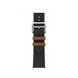 Ремінець Apple Watch Hermès - 41mm Noir/Gold Twill Jump Single Tour (MTHE3)