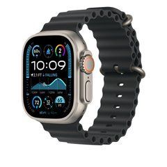 Ремешок Apple 49mm Black Ocean Band - Natural Titanium Finish (MXTL3)
