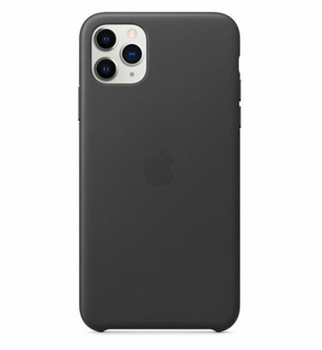 Чехол Apple iPhone 11 Pro Max Leather Case - Black (MX0E2)