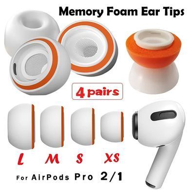 Комбіновані (силікон+піна) амбушюри для AirPods Pro - Розмір L