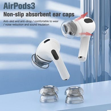 Накладки поліуретанові вакуумні для AirPods 3 / 4 - Розмір S