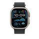 Ремешок Apple 49mm Black Ocean Band - Natural Titanium Finish (MXTL3)
