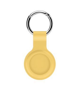 Жовтий силіконовий брелок для AirTag