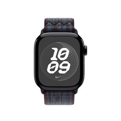 Ремешок Apple Nike Sport Loop Watch 42mm Black/Blue (MYJA3)