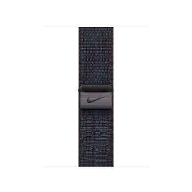 Ремешок Apple Nike Sport Loop Watch 42mm Black/Blue (MYJA3)