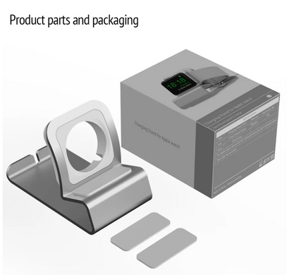 Подставка алюминиевая для зарядки Apple Watch - Черная