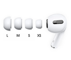 Комплект белых амбушюр для AirPods Pro - 4 размера