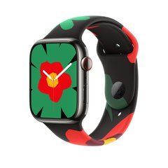 Ремешок Apple Black Unity Sport Band - Unity Bloom - M/L Watch 45mm (MW4X3)
