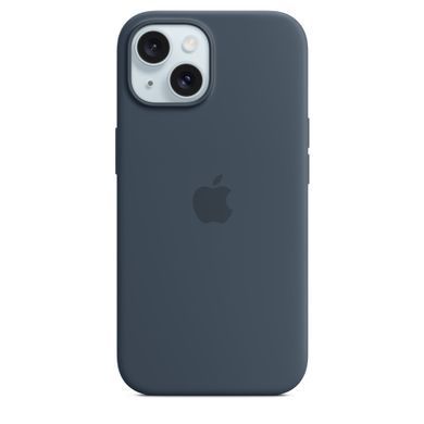 Чехол Apple iPhone 15 Silicone Case with MagSafe - Storm Blue (MT0N3)