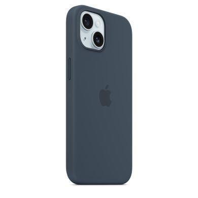 Чехол Apple iPhone 15 Silicone Case with MagSafe - Storm Blue (MT0N3)