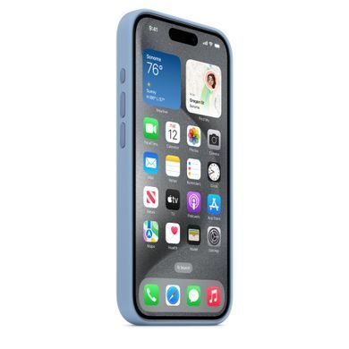 Чохол Apple iPhone 15 Pro Silicone Case with MagSafe - Winter Blue (MT1L3)