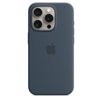 Чехол Apple iPhone 15 Pro Silicone Case with MagSafe - Storm Blue (MT1D3)