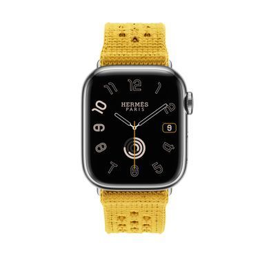 Ремінець Apple Watch Hermès Jaune de Naples Tricot Single Tour - 41mm (MWP73)