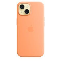 Чехол Apple iPhone 15 Silicone Case with MagSafe - Orange Sorbet (MT0W3)
