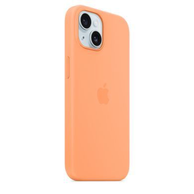 Чехол Apple iPhone 15 Silicone Case with MagSafe - Orange Sorbet (MT0W3)