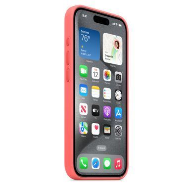 Чохол Apple iPhone 15 Pro Silicone Case with MagSafe - Guava (MT1G3)