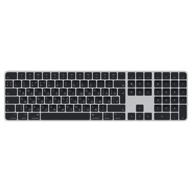 Клавіатура Apple Magic Keyboard with Touch ID and Numeric Keypad for Mac models with Apple silicon - Russian - Black Keys (MMMR3RS/A)