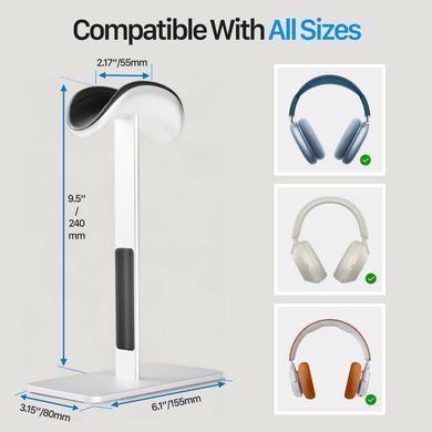 Підставка з авто-вимикачем для навушників Apple AirPods Max - Срібна