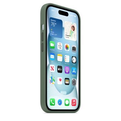 Чохол Apple iPhone 15 Silicone Case with MagSafe - Cypress (MT0X3)