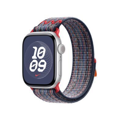Ремешок Apple Nike Sport Loop Watch 42mm Blue/Red (MXU03)