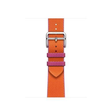 Ремінець Apple Watch Hermès - 41mm Orange/Rose Mexico Twill Jump Single Tour (MTHG3)