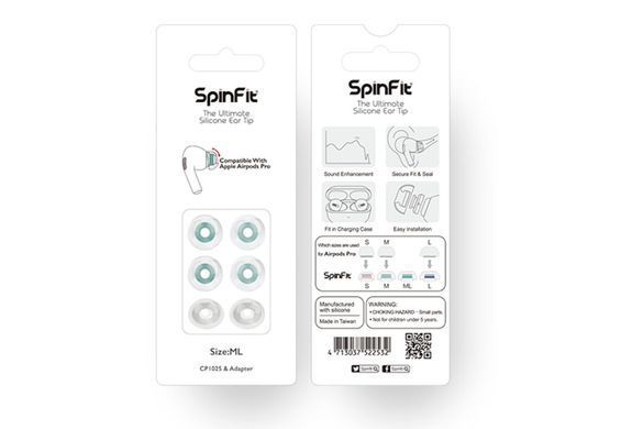 Амбушюри SpinFit CP1025 для AirPods Pro - Розмір ML (2 пари)