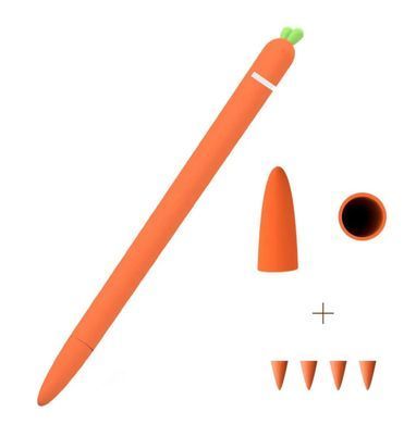 Чехол силиконовый для Apple Pencil 1 - Морковка