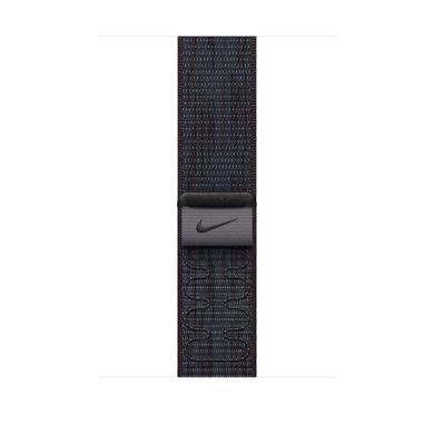 Ремешок Apple Nike Sport Loop Watch 46mm Black/Blue (MYJD3)