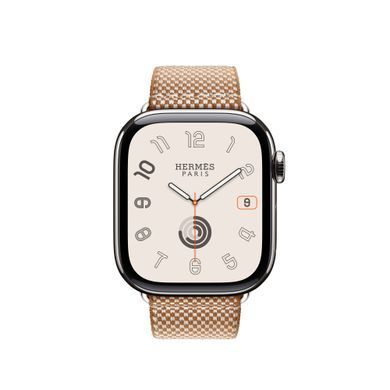 Ремінець Apple Watch Hermès - 42mm Gold/Écru Toile H Single Tour (MXJC3)