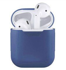 Чехол силиконовый для AirPods 1 / 2 - Темно-синий