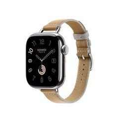 Ремінець Apple Watch Hermès - 42mm Kraft/Bleu Glacier Twill Jump Attelage Single Tour (MDFM4)