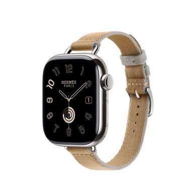 Ремінець Apple Watch Hermès - 42mm Kraft/Bleu Glacier Twill Jump Attelage Single Tour (MDFM4)