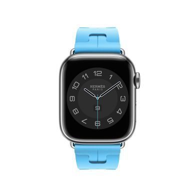Ремнінець Apple Watch Hermès - 41mm Bleu Céleste Kilim Single Tour (MWNY3)
