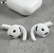 Накладки з гачками силіконові для AirPods 4 - Напівпрозорі
