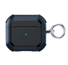 Синій полікарбонатний чохол з карабіном для AirPods 3