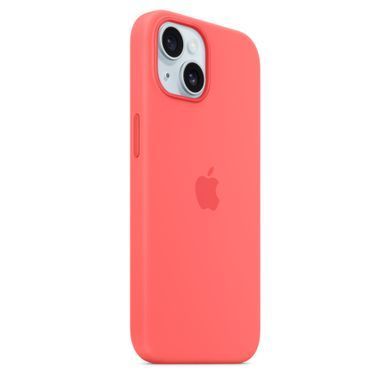 Чехол Apple iPhone 15 Silicone Case with MagSafe - Guava (MT0V3)
