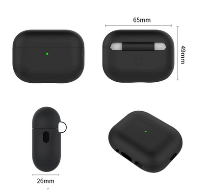 Чорний силіконовий чохол з ремінцем для AirPods Pro 2
